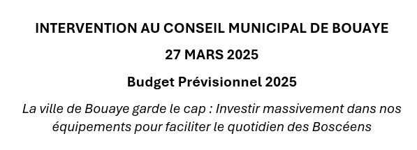 Intervention CM mars 2025